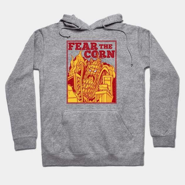 Fear the Corn // Funny Corn Monster Hoodie by SLAG_Creative